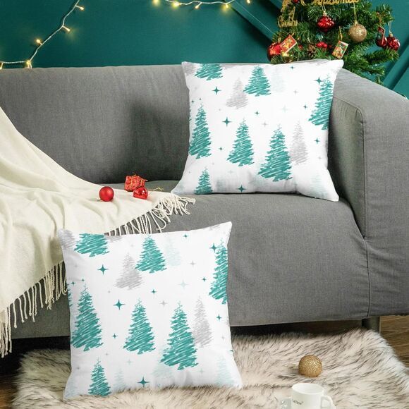 Cali Time Christmas‎ Throw Pillow Cover Pack of 2 -(3781) - Picture 5 of 6